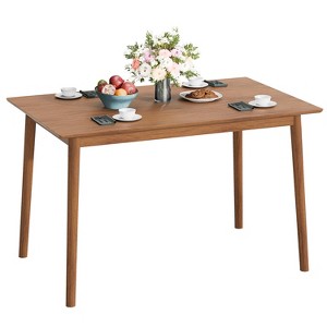 BestMasssage 47 Inch Dining Table Modern Wood KitchenTable with Tapered Legs - 1 of 4