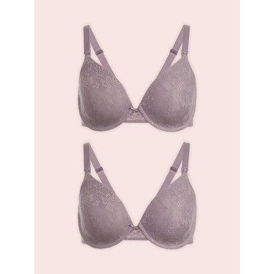 Leading Lady The Paulette - Underwire Allover Lace Nursing Bra 2-Pack
