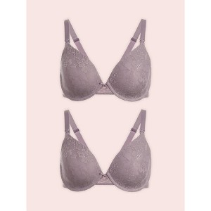 Leading Lady The Paulette - Underwire Allover Lace Nursing Bra 2-Pack - 1 of 4