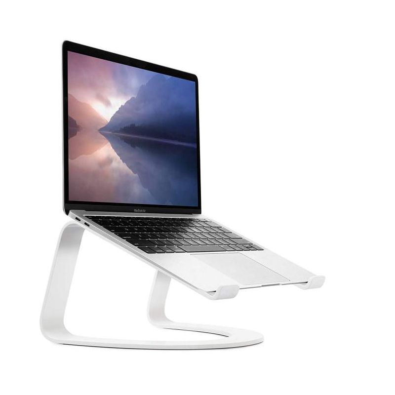 Twelve South Curve for MacBooks and Laptops Ergonomic desktop cooling stand for home or office, white, 3 of 4