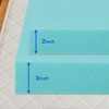 3 in. Gel Memory Foam Mattress Topper with CertiPUR-US Certified- Breathable & Supportive - 3 of 4
