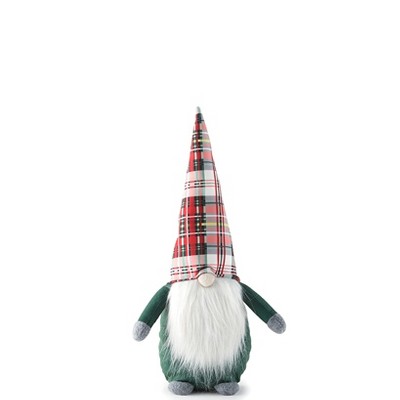 The Lakeside Collection Gnome Christmas Plush - Holiday Stuffed Figure Toy shaped pillow