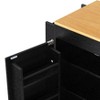 Kumasinova 75" Kitchen Island Cart with Expandable Table&3 Drawers,Kitchen Cart with Power Outlets&Spice Rack,Large Rolling Kitchen Island on Wheels - 3 of 4