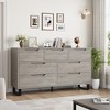 Garvee 7 Dresser for Bedroom, 55" Wide Dresser, Freestanding Horizontal Drawer with Storage, Wooden Closet Chest Storage for Bedroom - 4 of 4