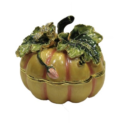 Hinged Trinket Box 2.0" Pumpkin Box Magnetic Thanksgiving  -  Decorative Figurines