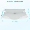 NewHome"Orthopedic Memory Foam Pillow with Cooling Case for Neck Support & Comfort - Machine Washable"White&Grey - 2 of 4