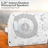 Pyle 5.25" 400W 2-Way Indoor/Outdoor Waterproof Mounted Theater Speakers, Pair - 4 of 4