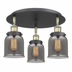 Bell - 3 Light Flush Mount In Art Deco Style-9.25 Inches Tall and 16.75 Inches Wide - 1 of 1