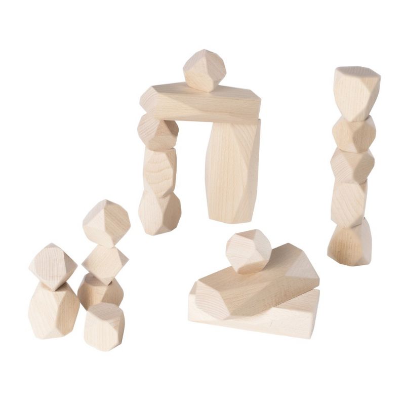 Guidecraft Wood Stackers: Standing Stones - Set of 20, 3 of 7