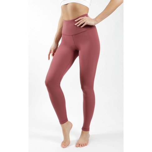 Yogalicious Womens High Waist Ultra Soft Nude Tech Leggings For Women -  Rouge Blush - X Large : Target