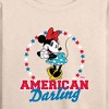 Women's - Disney - American Darling Minnie Lightweight French Terry Wide Neck Long Sleeve Shirt - 2 of 4