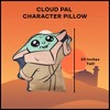 Disney Star Wars Cloud Pillow The Mandalorian Grogu Pal 22" X 21" Multicolored - 4 of 4