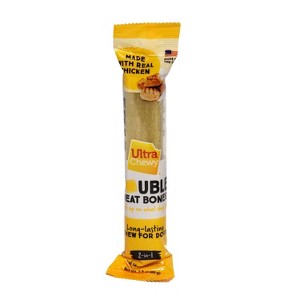 Ultra Chewy Double Bones Chicken Flavor Dry Dental Dog Treats - 1 of 4