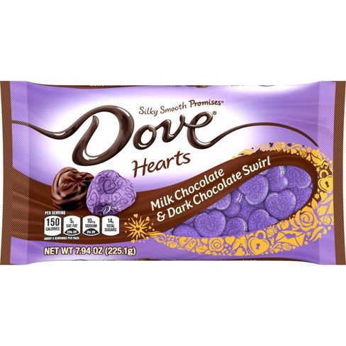 Dove Valentine s Milk And Dark Chocolate Swirl Hearts 7.94oz Target