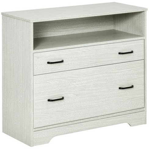 Costway 5-drawer Chest Rolling Storage Dresser Lateral File Cabinet With  Adjustable Shelf : Target