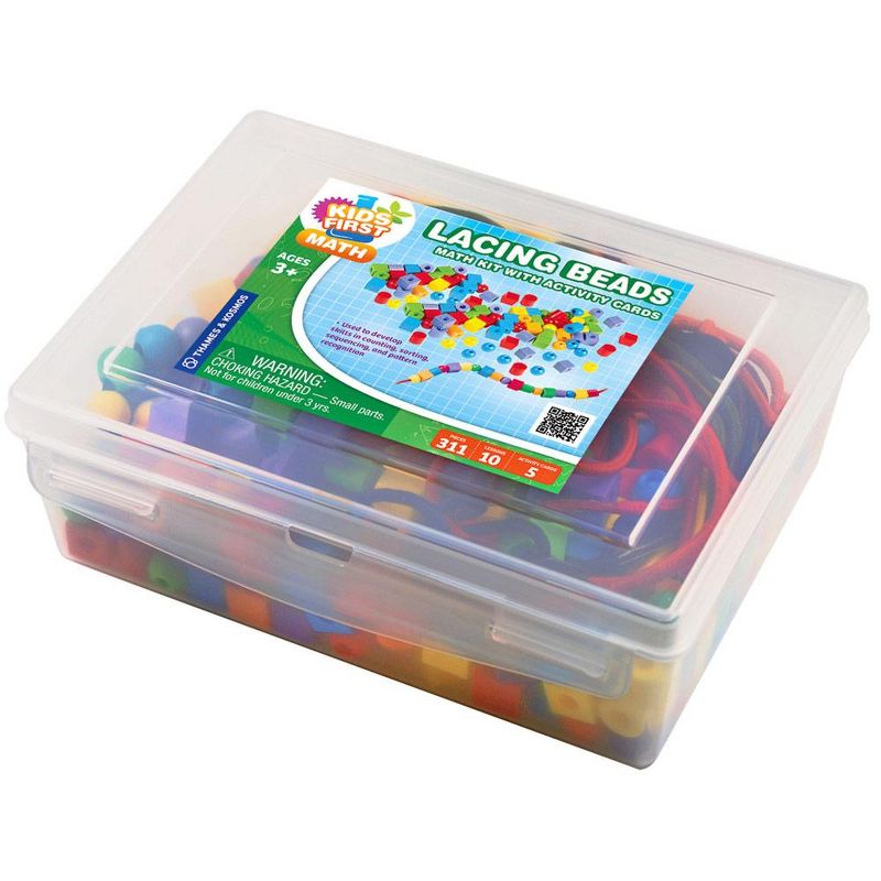 Thames & Kosmos Kids First Math: Lacing Beads Math Kit with Activity Cards, 3 of 7