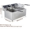 Acekool 6L Electric Deep Fryer with Basket, 1800W Countertop, Adjustable Temp, Stainless Steel, for Home and Restaurant Use - 4 of 4
