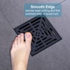 WOWOW 4.5 in. Floor Drain with Square Stainless Steel Screw-Tite Strainer - 4 of 4