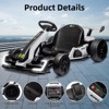 Kids Go Kart,24V  Electric Drift Kart Car with Adjustable Seat,IDE On Toy with 4 Speed Mode,Big Battery for Age 6-12 - 3 of 4