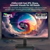 Z-EDGE G27IS 27" 320Hz 2K IPS Gaming Monitor, QHD 2560x1440, 16.7M Display Color, DP1.4 HDMI2.0 - 3 of 4