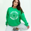Simply Sage Market Women's Graphic Sweatshirt Camp More Worry Less Smiley Face - 2 of 3