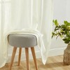 HLC.ME Linda Faux Linen Textured Semi Sheer Privacy Sun Light Filtering Window Rod Pocket Thick Curtains Panels, Set of 2 - 4 of 4