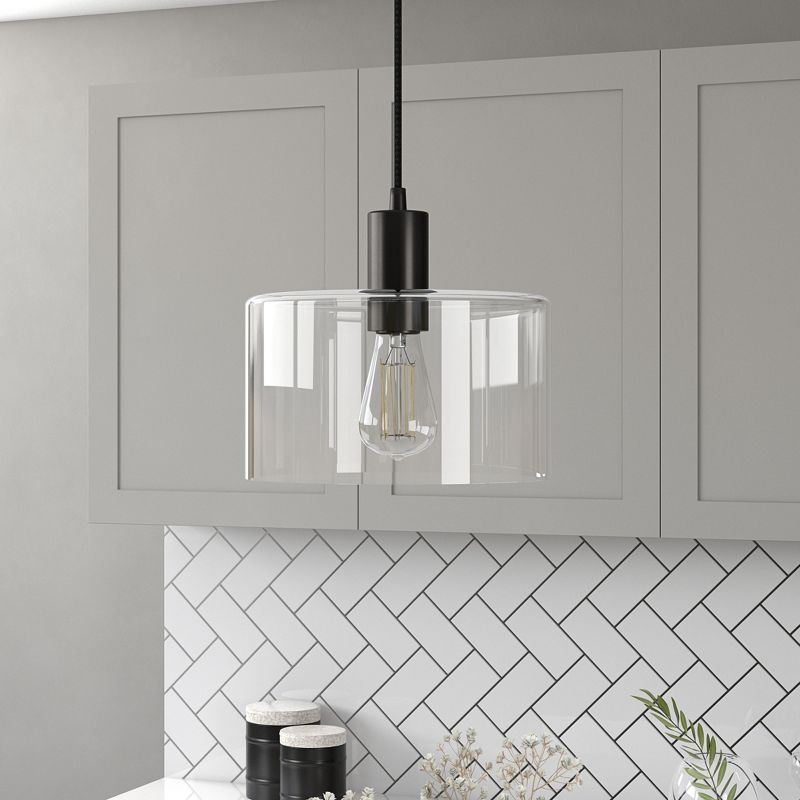 Hampton & Thyme 10" Wide Pendant with Glass Shade , 3 of 11