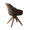 HOMLUX Natural Decor Accent Chair Pyramid Swivel Dining Chair with Beech Wood Legs For Bedroom,Home Office,Kitchen - 2 of 4
