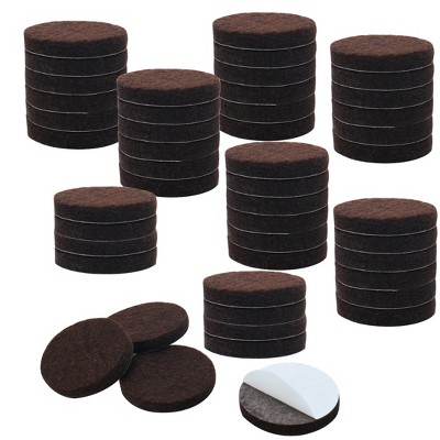 Unique Bargains Felt Table Chair Leg Cover Furniture Protection Pads Black  1 Diameter 18 Pcs : Target