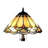 Chloe Lighting Amelia Victorian 2 Light Antique Dark Bronze Tiffany-Style Table Lamp 15" Shade - 3 of 4