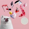 Nocciola 8 PCS Fancy Girl Dog Toy,Christmas gift,Cute Squeaky Plush Puppy Toys, Pink Fashion Stuff, Ideal Gift for Small Medium Dogs, Toybox Canine - 2 of 4