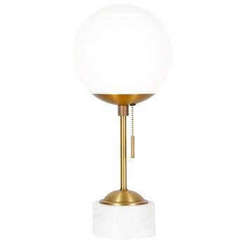 Hampton & Thyme 17.75" Tall Table Lamp with Glass Shade 