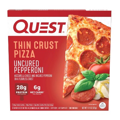 Quest Nutrition Uncured Pepperoni Frozen Thin Crust Pizza - 11.4oz