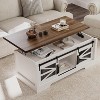 Lift Top Coffee Table, Coffee Table with Storage Shelf/Hidden Compartment, Lift Tabletop Dining Center Table for Home Living Room Office - 2 of 4
