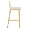 Modway Monarch Wood Bar Stool with Cane Rattan Back & Padded Seat - 4 of 4