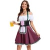 Womens Off Shoulder Halter Costumes for Traditional Carnival Halloween 1 Piece Party Dress - 2 of 4