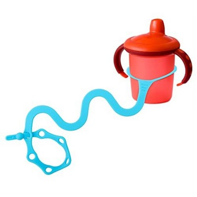 Goji Baby Bottle Bungees - Sippy Cup Holder Strap - Sippy Cup and Toy Safety Tether - For Kids Ages 0-36 Months [Blue 1pk]
