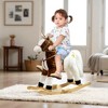 Mshliw Interactive Plush Rocking Horse with Realistic Sounds, Ride-On Toy with Saddle for Kids Ages 3-8, Boys & Girls Gift, Halloween gift - 4 of 4