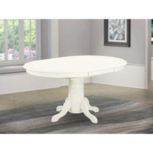 East West Furniture AVT-LWH-TP Oval Table with 18 - 1 of 4