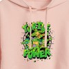 Women's - Teenage Mutant Ninja Turtles - Turtle Power New Cropped Graphic Hoodie - 2 of 3
