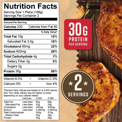 Tyson Savory Campfire Pork Chop - 12oz