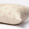 Printed Patchwork Square Throw Pillow with Tassel Zipper Cream/Mauve - Threshold™ designed with Studio McGee - image 4 of 4