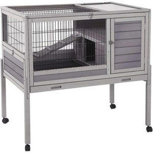 Aivituvin Rabbit Hutch | Indoor Bunny Cage(Inner Space 7.91ft²)-AIR20-B - 1 of 4