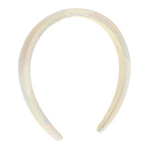 Unique Bargains Women's Classic Elegant PU Headband 6.10"x5.51" Orange Pink 1 Pc - 1 of 4