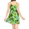 LA LEELA Women's Vacay Holiday Summer Beachwear Sleeveless Casual Spaghetti Strap Nightgown Slip Beach Dress - 3 of 4