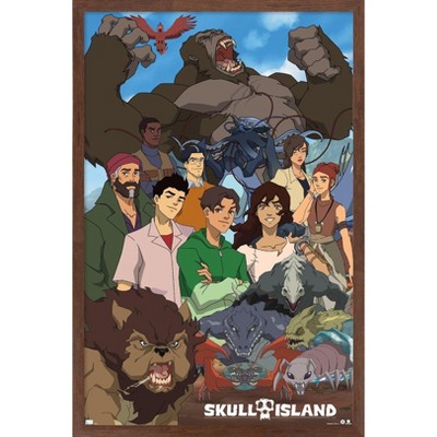 Trends International Skull Island - Group Framed Wall Poster Prints