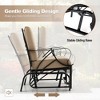 Tangkula Patio Glider Chair Outdoor Metal Glider w/ Seat & Back Cushions Backyard Poolside - 4 of 4