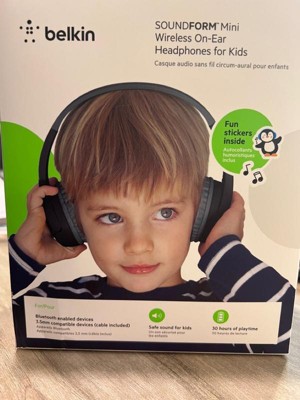 Belkin Casque pour Enfants Protection 85 db SoundForm Mini (Noir