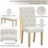 ELJGET 6-Piece Dining Table Set, Retro Rectangular Table Set with 4 Upholstered Chairs & 1 Bench for Dining Room and Kitchen - 4 of 4