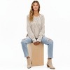 Anna-Kaci Women's Long Sleeve Cable Knit Pullover Sweater with Textured Pattern - 3 of 4